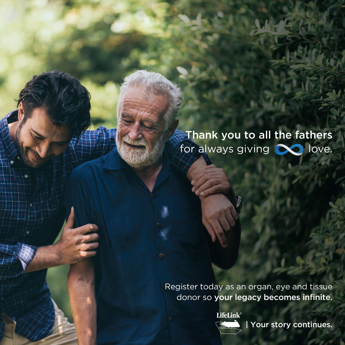 LifeLinkFL's tweet image. Today, we proudly join in the celebration of Father’s Day. 💙 We honor our team members, our volunteers, and most importantly, our donor fathers. ♾️ Register your decision at MyStoryContinues.com. #LifeLinkInfinity #YourStoryContinues #FathersDay #ThankYouDads