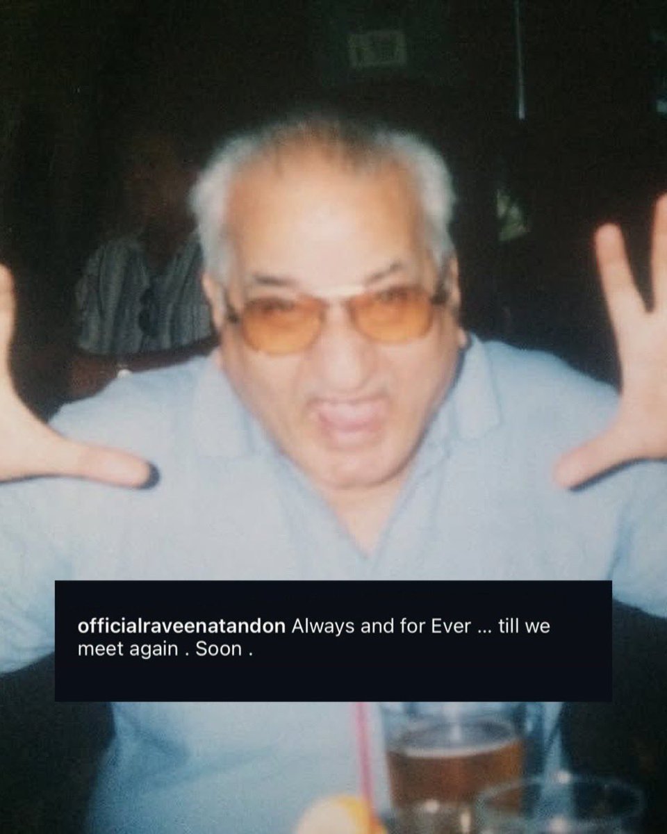 indiaforums's tweet image. Raveena Tandon pens an emotional tribute to her late father on Father’s Day — “Always and forever… till we meet again.” ❤️
.
.
.

#RaveenaTandon #FathersDay #EmotionalPost #ForeverInOurHearts #Throwback #IndiaForums
