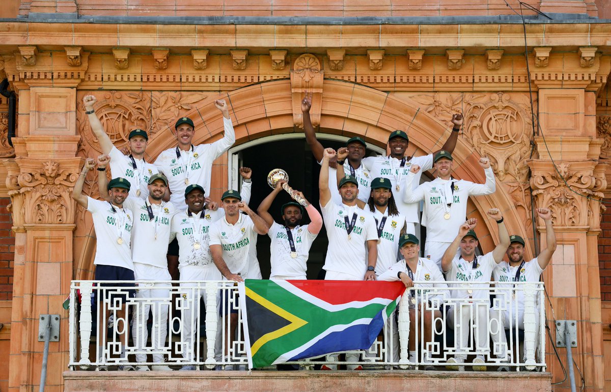 cartickm's tweet photo. CHAMPIONS !!!
South Africa 🇿🇦 !!!
Congratulations Bavuma &amp; Co, 
South Africa for winning the ICC World Test Championship 2025 Final against Australia at the Lord’s Cricket Ground.
Well Deserved Victory for Proteas.
History made at the Home of Cricket. 
Tough luck, Australia.
#WTC https://t.co/1uOLiIYvqy