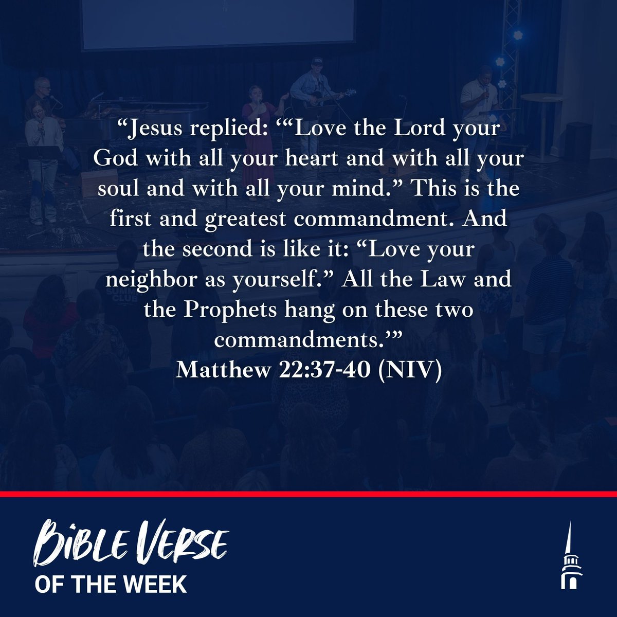 “Jesus replied: ‘“Love the Lord your God with all your heart and with all your soul and with all your mind.” This is the first and greatest commandment.’”
Matthew 22:37-38 (NIV)
•
#BibleVerse #VerseOfTheWeek #GoFurtherBU