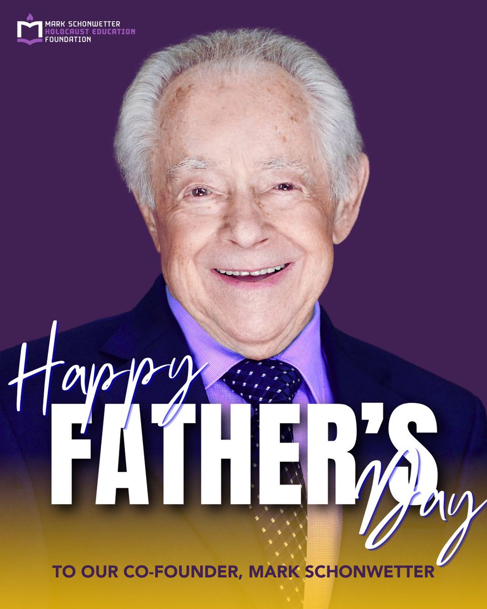 Happy Father’s Day to co-founder, Mark Schonwetter—a father, grandfather, and teacher of hope.

From surviving the Holocaust to building a life of love and purpose, Mark’s story continues to shape hearts and minds through education.

#FathersDay #MarkSchonwetter  #MSHEF