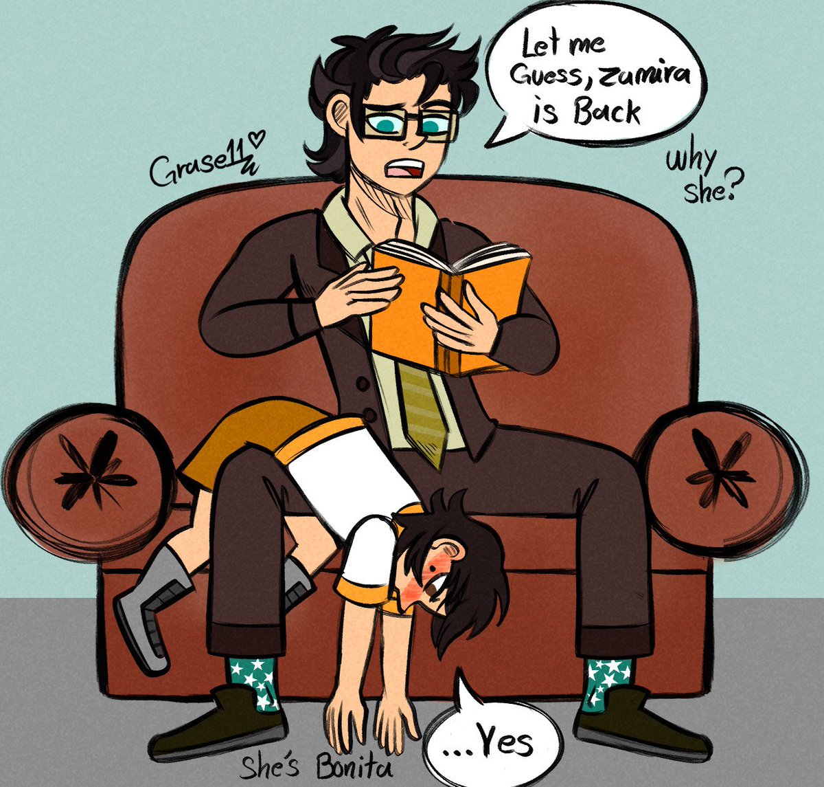 grase111's tweet image. Diencer Future AU Sketches pt.2
❤️🥭✨
Quality time with the children 🥳💕
#disventurecamp #disventurecamp4 #campamentodesventura #dctwt #diencer #diegoxspencer #homoparental #oc #fanchild