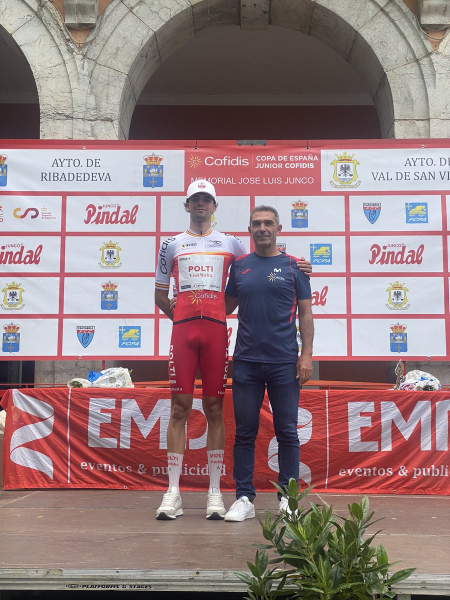 😍😍 Jaume Barceló con su nuevo maillot de líder de la #CopaEspañaJuniorCofidis 👏🏻👏🏻