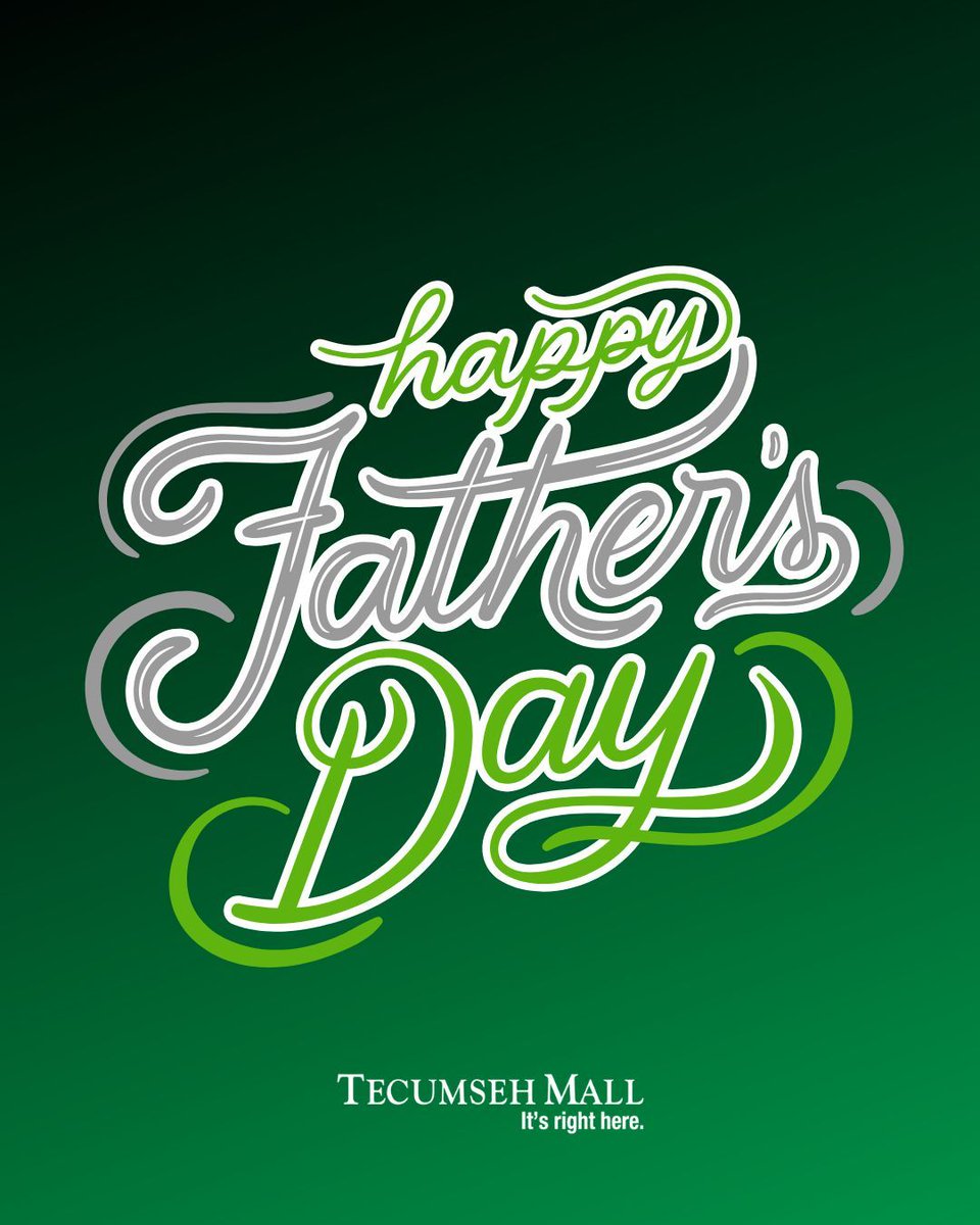 "A father is a guiding light whose love shows us the way." - Unknown.

#HappyFathersDay! We celebrate all the incredible #fathers &amp; #fatherfigures who fill our lives w/ love. 

Mall open today, 11am-5pm. tecumsehmall.com for the latest promos.

#tecumsehmall