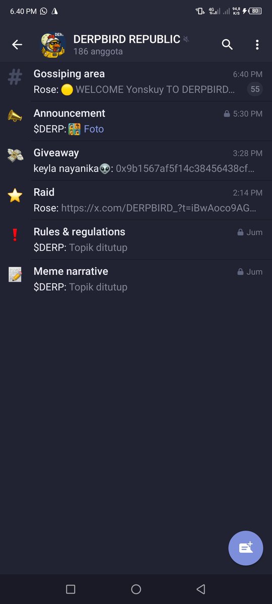 vanolabsweb3's tweet photo. @DERPBIRD_ 0x520a5FC9f0dE0De1578e8cfE642ce75C33981156

#DERPBIRD #Airdrop #TelegramGiveaway #MemeCoin #UntradableLegend https://t.co/UwhBXKdGTF