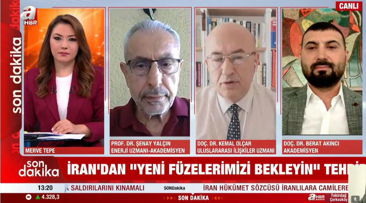 İsrail'in #İran'a yönelik saldırısı ve bölgeye yönelik etkilerini değerlendirmeye devam ediyoruz. <a href="/ahaber/">A Haber</a> #ajanshaftasonu programında <a href="/mervetepe/">Merve T.</a> 'nin konuğuyuz...