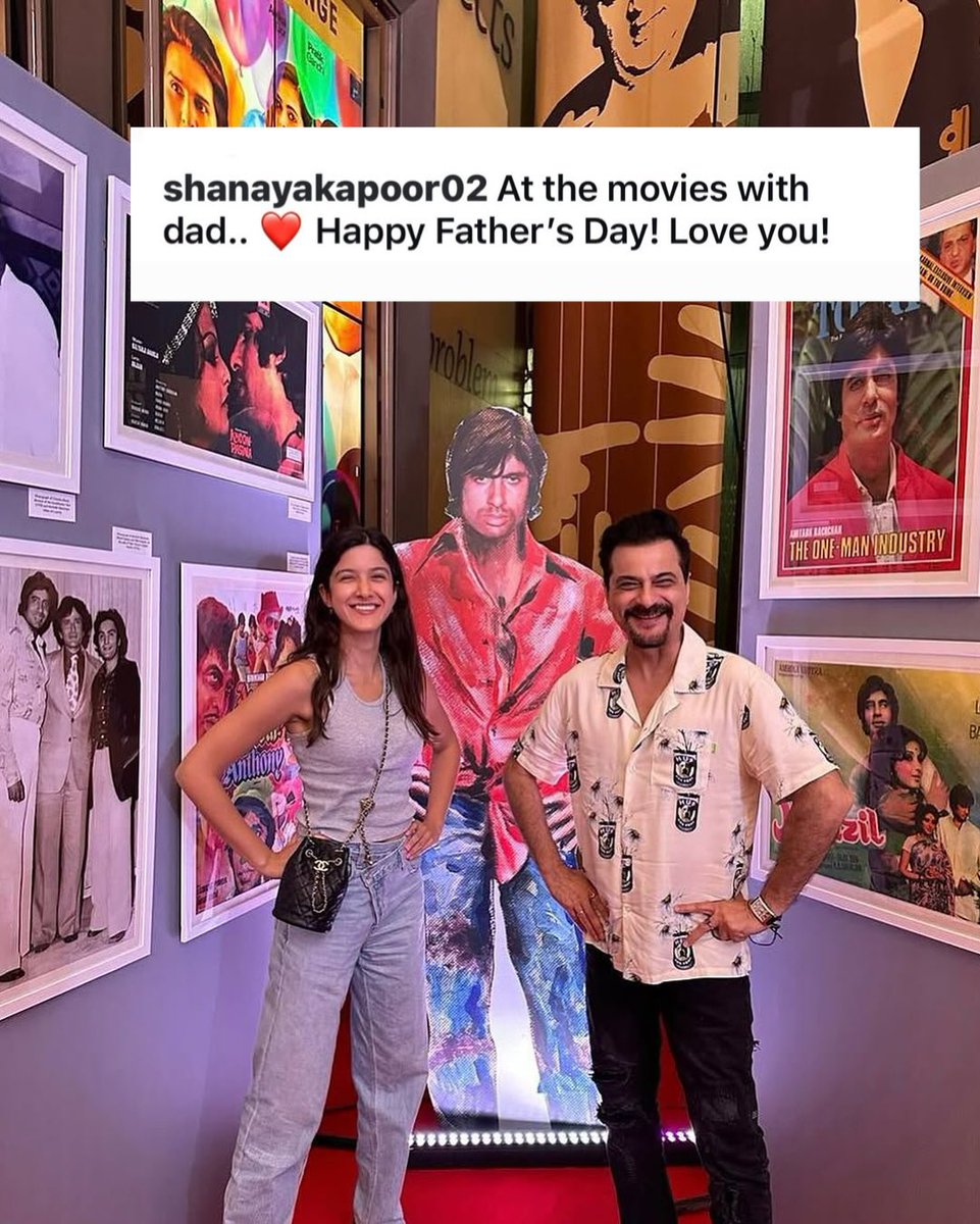 indiaforums's tweet photo. Daddy’s little girl, always! ✨ Shanaya Kapoor celebrates Father’s Day with ‘Filmy’ pictures with Sanjay Kapoor.
.
.
.
#ShanayaKapoor #FathersDayPost #SanjayKapoor https://t.co/HcojorY7Mr