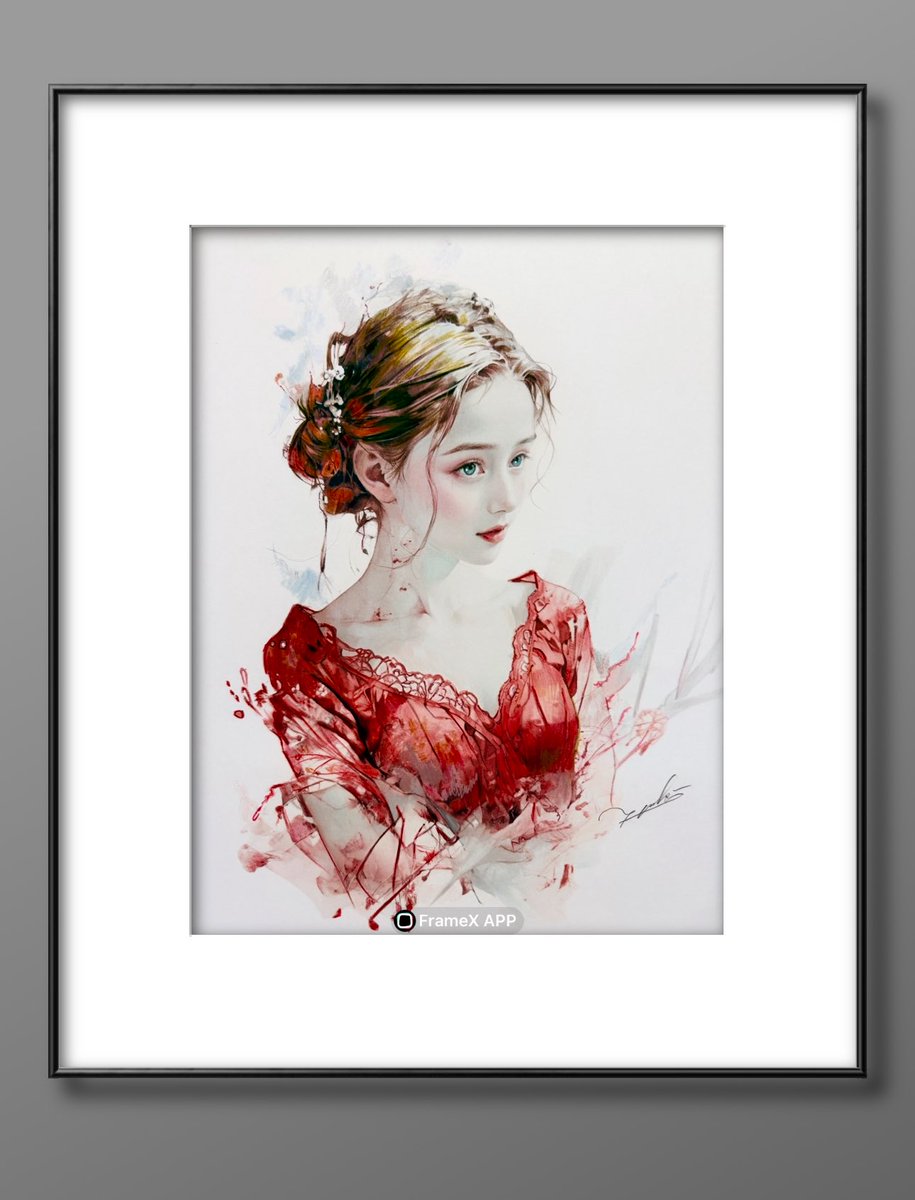 絵画　色鉛筆画　少女　まきむらゆうこ　「ピメノヴァ」 まきむらゆうこ | 新作 色鉛筆画 ①『雪解けの彼方に』 sold out
