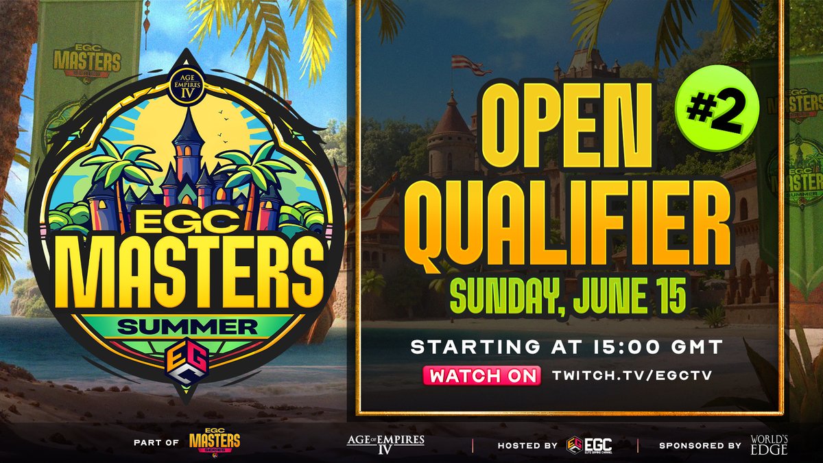 The EGC Masters Summer Qualifiers continue today with the final qualifying day!

Join us to find out who the last six players will be to advance to the $30,000 Main Event!

This is the last chance to get in... Who will make it? Tune in at 15 GMT on twitch.tv/egctv to find