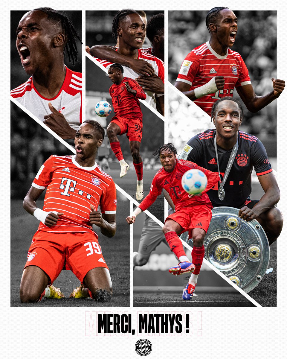 Merci, Mathys und alles Gute für die Zukunft! ❤️

Mathys #Tel wechselt vom #FCBayern zu Tottenham Hotspur. 

🔗 fcbayern.com/nPxwX