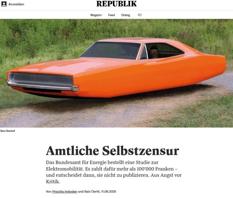 The 🇨🇭 Swiss Federal Government (UVEK) commissioned a scientific study on e-mobility, and the result is anything but surprising: switching to electric vehicles is worthwhile.

The sooner this happens, the better it will be for the climate and society.

But what is happening? The