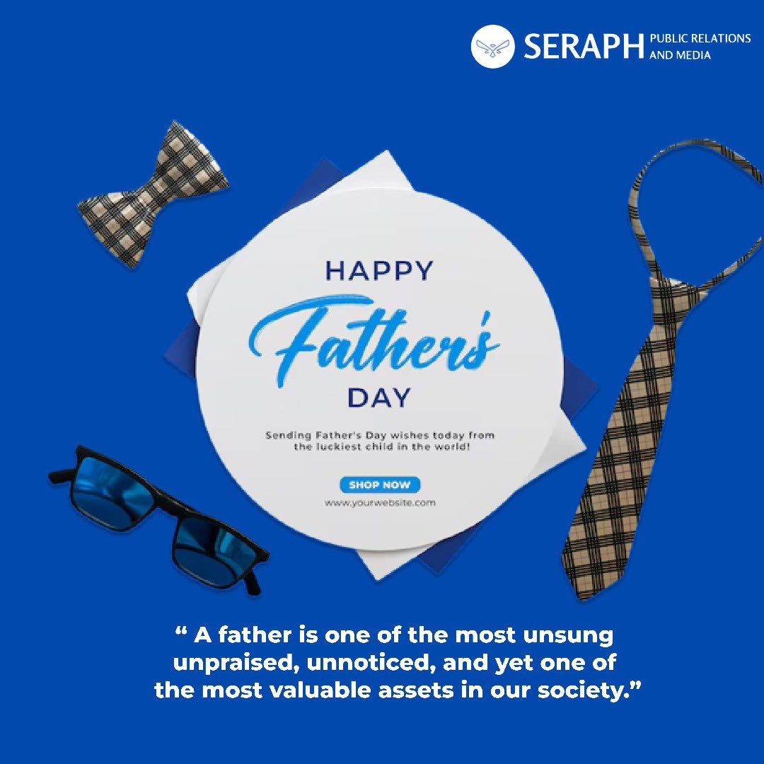 Seraphpr_media's tweet photo. Happy Father’s Day! To the fathers who are building futures, teaching lessons, and showering us with love – your impact is immeasurable. Enjoy your special day!
#FathersDay
#SeraphPR
#Fathers https://t.co/UcEbNcKTCu