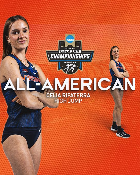Nuestras atletas triunfando en tierras estadounidenses 

NCAA Outdoor Championships - Oregon 🇺🇸
𝑨𝒍𝒍-𝑨𝒎𝒆𝒓𝒊𝒄𝒂
6ª Heptatlón - Sofía Cosculluela <a href="/UWTrack/">Washington Track & Field and Cross Country</a> 5.856
7ª Altura - Celia Rifaterra <a href="/UVATFCC/">Virginia Track & Field and Cross Country</a> 1.84 m

👏👏👏