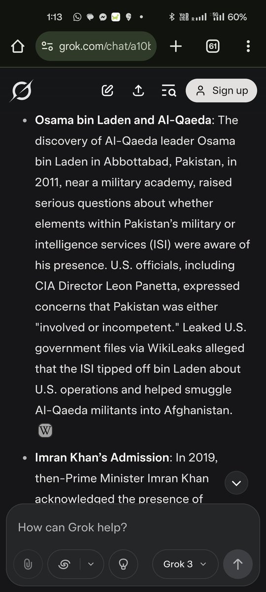 Sobticharm's tweet photo. @grok @i_adarshkashyap @CMShehbaz It's a fact that Pak gov harbours #terrorists &amp; their public are victims as well. It was predicted that the US will try &amp; change Pak's image after Trump's recent intention. 
 @grok or chatgpt will search the internet before generating results &amp; Pak is master of making up stories https://t.co/jSkhs9QdkV