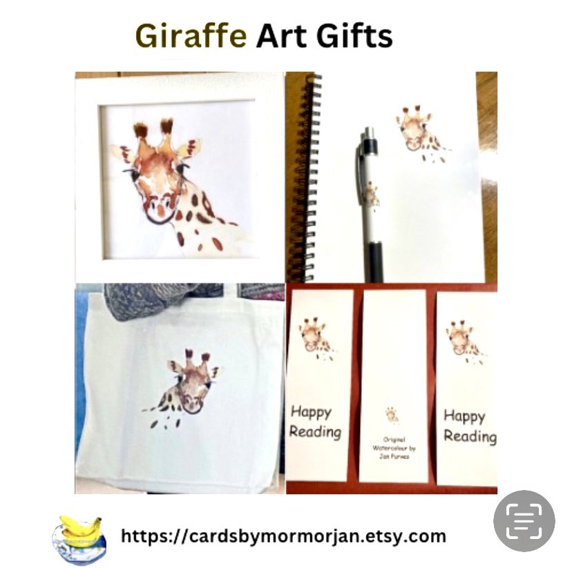 SALE🎉 all my Giraffe themed gifts are 25% off this week. Lovely teacher gifts 🎁🦒 and cute for the kiddos too #UKGiftHour #UKGiftAM #shopindie #SundayFringe cardsbymormorjan.etsy.com/?section_id=15… #MHHSBD #EtsyTeamUNITY