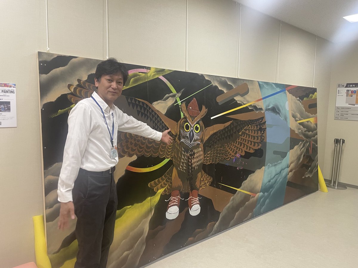 昨年のTOSHIMA STREET FES 2024
アーティストによるライブペイントで制作されたアート

6/9から11月末まで、区民ひろば長崎 地下1階に展示！
迫力です

制作したのは、#輪派絵師団
▶️ifoskateboard.com/team/753-2/

#豊島区