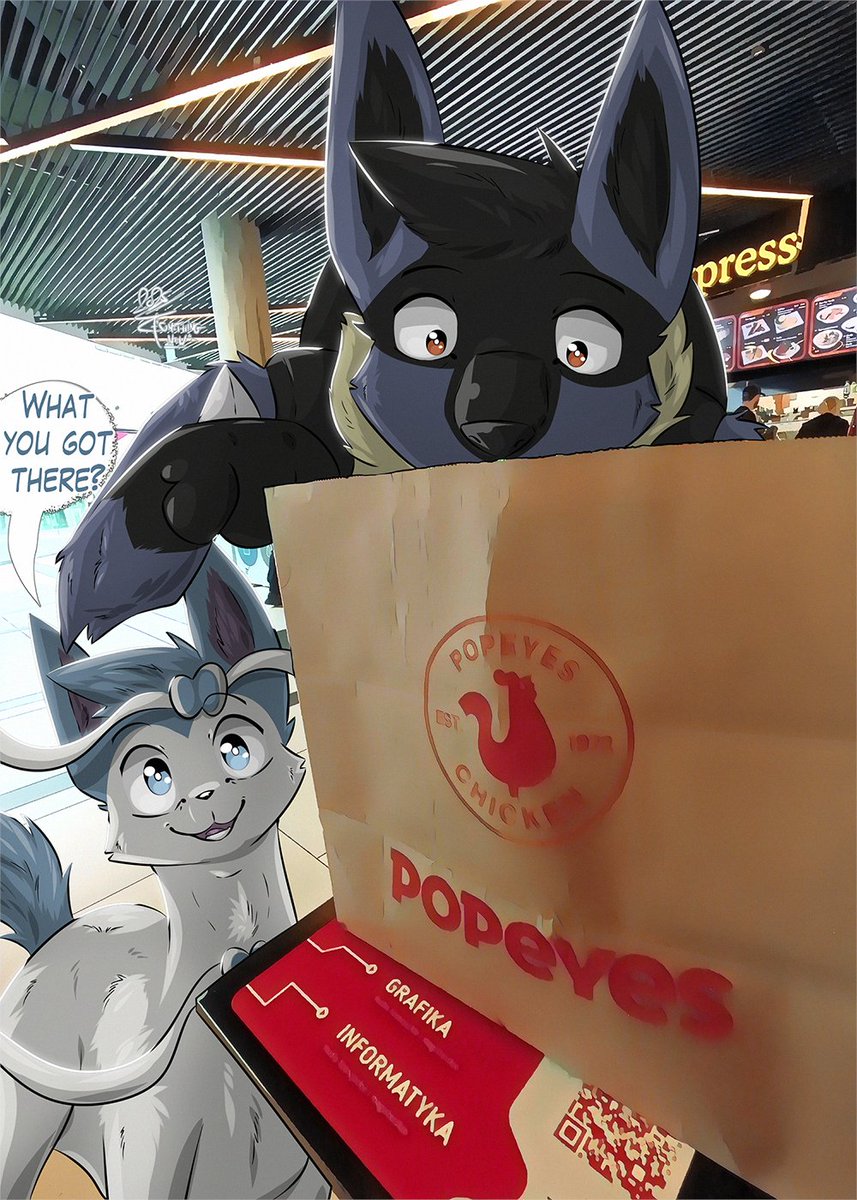 'Something New'

The moment I've learned that there was Popeyes opening in Poland (and at a nearby town for that matter) I had to try it!

#lucario #sylveon #ニンフィア #ルカリオ