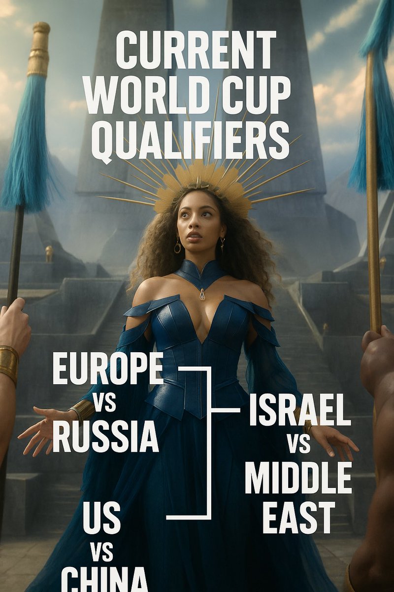 igorpilot's tweet photo. Current World Cup Qualifiers:

Europe vs Russia
Israel vs Middle East
US vs China https://t.co/XleY0YoIyL