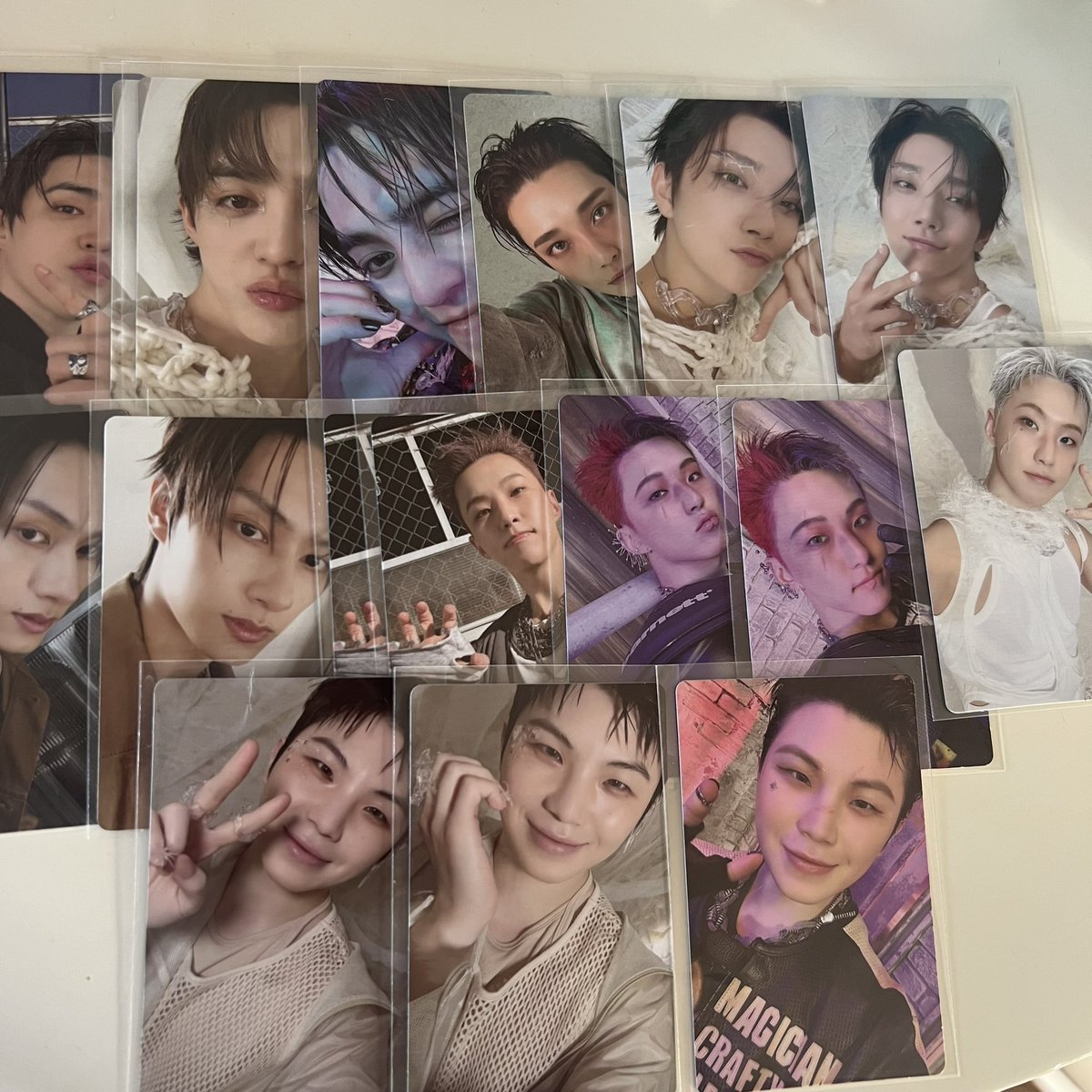 _wo_muu's tweet photo. SEVENTEEN HAPPY BURSTDAY セブチ アルバム トレカ　weverse 交換

【譲】エスクプス・ジョシュア・ジュン・ホシ・ウジ・ミョンホ・ミンギュ・ドギョム・スングァン・バーノン・ディノ

【求】ウォヌ※異種交換検討します🦊

郵送希望💌お気軽にお声がけください！ https://t.co/YRPNLS7t6F