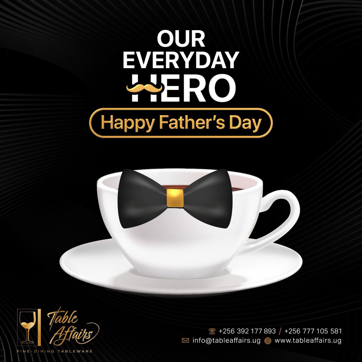 TableAffairs_Ug's tweet photo. Here’s to the quiet grace of fathers who make a house feel like home. We wish you a Happy Father’s Day ❤️. https://t.co/ke5QnzDUtv