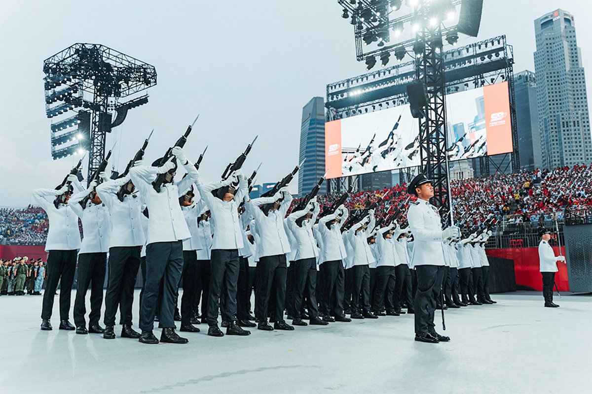 A nation only 65 years old has more Flair and a sense of pageantry in its military parade than a 249-year-old one.