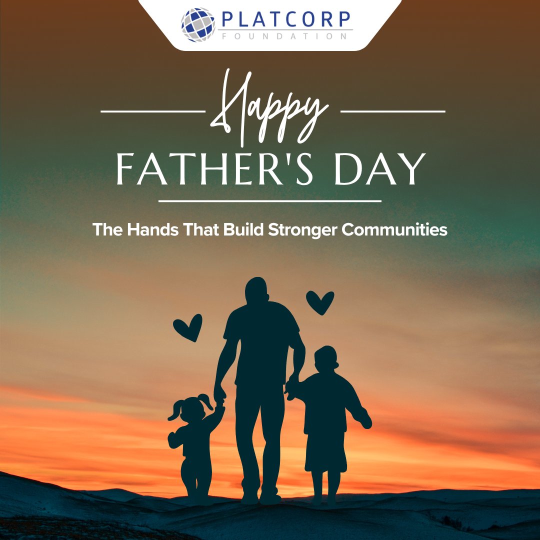 PlatcorpFDN's tweet photo. Here's to all the dads who tirelessly foster resilient communities and work to ensure a brighter tomorrow. Your dedication deeply resonates with our mission to empower lives through sustainable initiatives. Happy Father's Day!
#HappyFathersDay #MentorDads #GuidingLights https://t.co/kW5En1tWZU