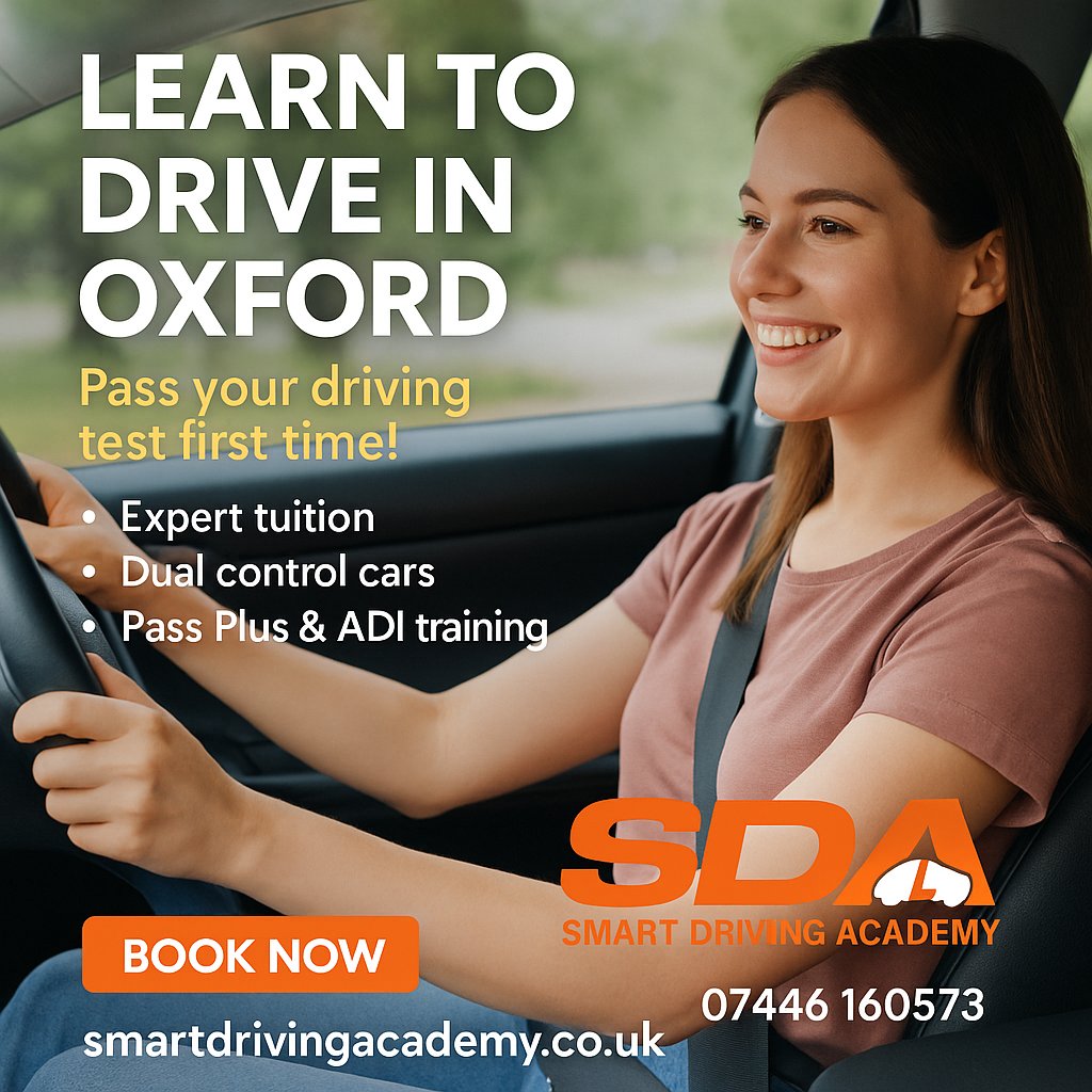 SdaOxford's tweet photo. New to driving in Oxford? Get 10% off your first lesson! https://t.co/JfahmX6GFz