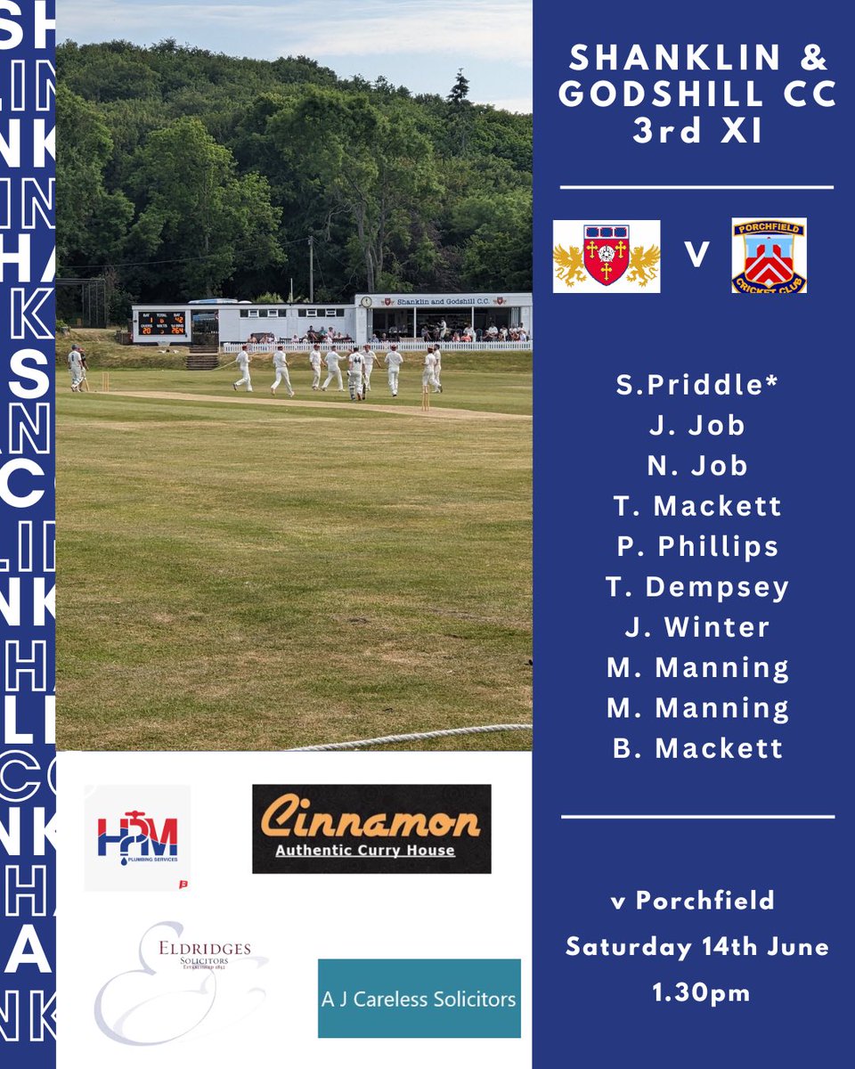 Shanklin & Godshill Cricket Club (@shankgodshillcc) on Twitter photo Teams for today! Go well!
1s host @solentrangers, 2s play <a href="/ventnorcricket/">Ventnor Cricket Club</a> 4s at Arreton and 3s face @porchfieldcc.
BBQ after the games! Teams for today! Go well!
1s host @solentrangers, 2s play <a href="/ventnorcricket/">Ventnor Cricket Club</a> 4s at Arreton and 3s face @porchfieldcc.
BBQ after the games!