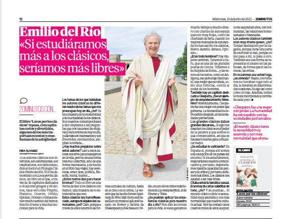 emilio_delrio's tweet photo. Las humanidades clásicas nos ayudan a defender la democracia
En @20m "Si estudiáramos a los clásicos mejoraríamos nuestra capacidad de pensar y de crítica y seríamos más libres"
👉https://t.co/fzSgJRpBzd https://t.co/gLOOobkJmQ