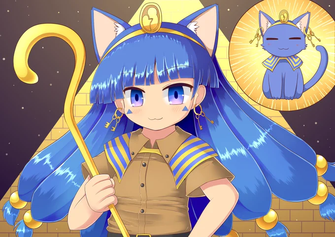 これは馴子ちゃんに安易に猫耳を生やしたいねって言う感じの絵です