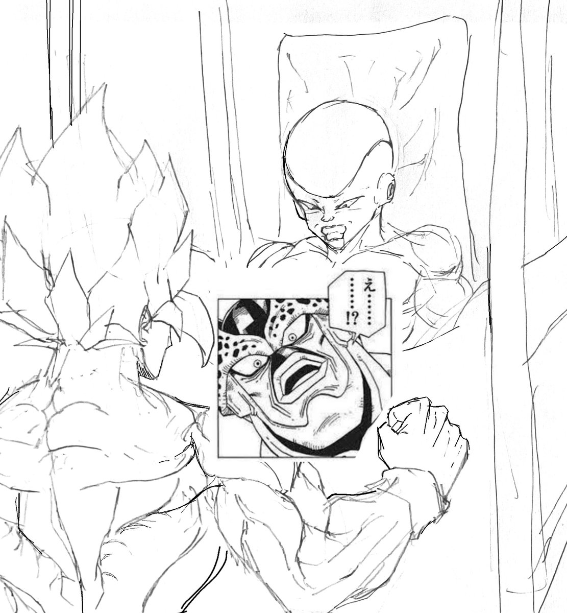 tukemon11's tweet photo. フィストファックに挑戦するフリーザ様 https://t.co/TPju1GTLDj