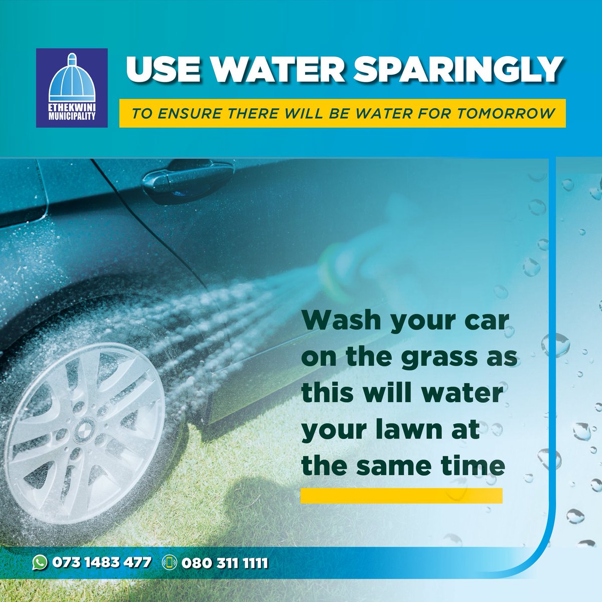 eThekwiniM's tweet photo. #UseWaterSparingly https://t.co/gSREVhR23w