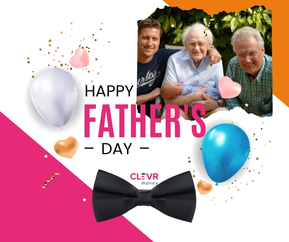 CLEVR_Money's tweet photo. 💙 Happy Father’s Day! 💙 Go buy your dads some pints tonight!!! 🍻 

Today’s the day to celebrate all the brilliant dads, stepdads, grandads, and father figures who make our lives better with wise advices, terrible jokes, and endless support.

 #FathersDay #CheersDad #dadjokes https://t.co/mpIKeZuy73