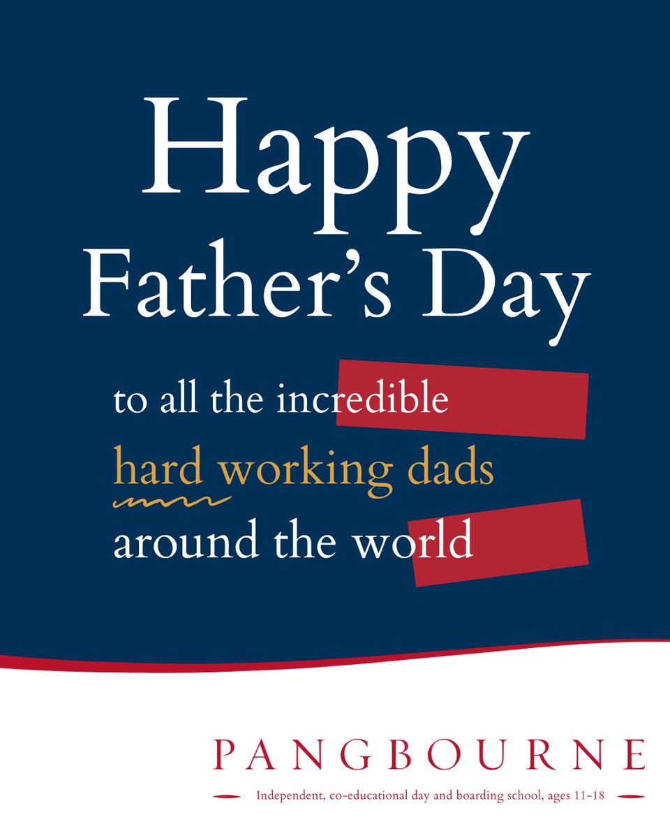 Today, we celebrate all those who take on the role of a father - dads, stepdads, guardians, mentors, and father figures - in our Pangbourne College community and around the world. Thank you for all you do! ❤️👨‍👧‍👦✨

#FatherFigures #ThankYouDads #PangCollCommunity