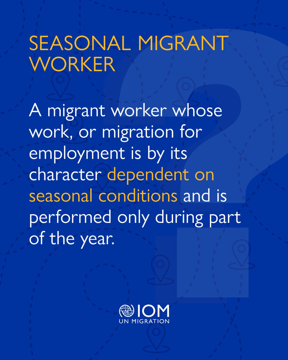 Here is your #WordfortheDay.
 
Seasonal migrant workers contribute to economies worldwide, and their working conditions must be fair and equal, just like anyone else.
