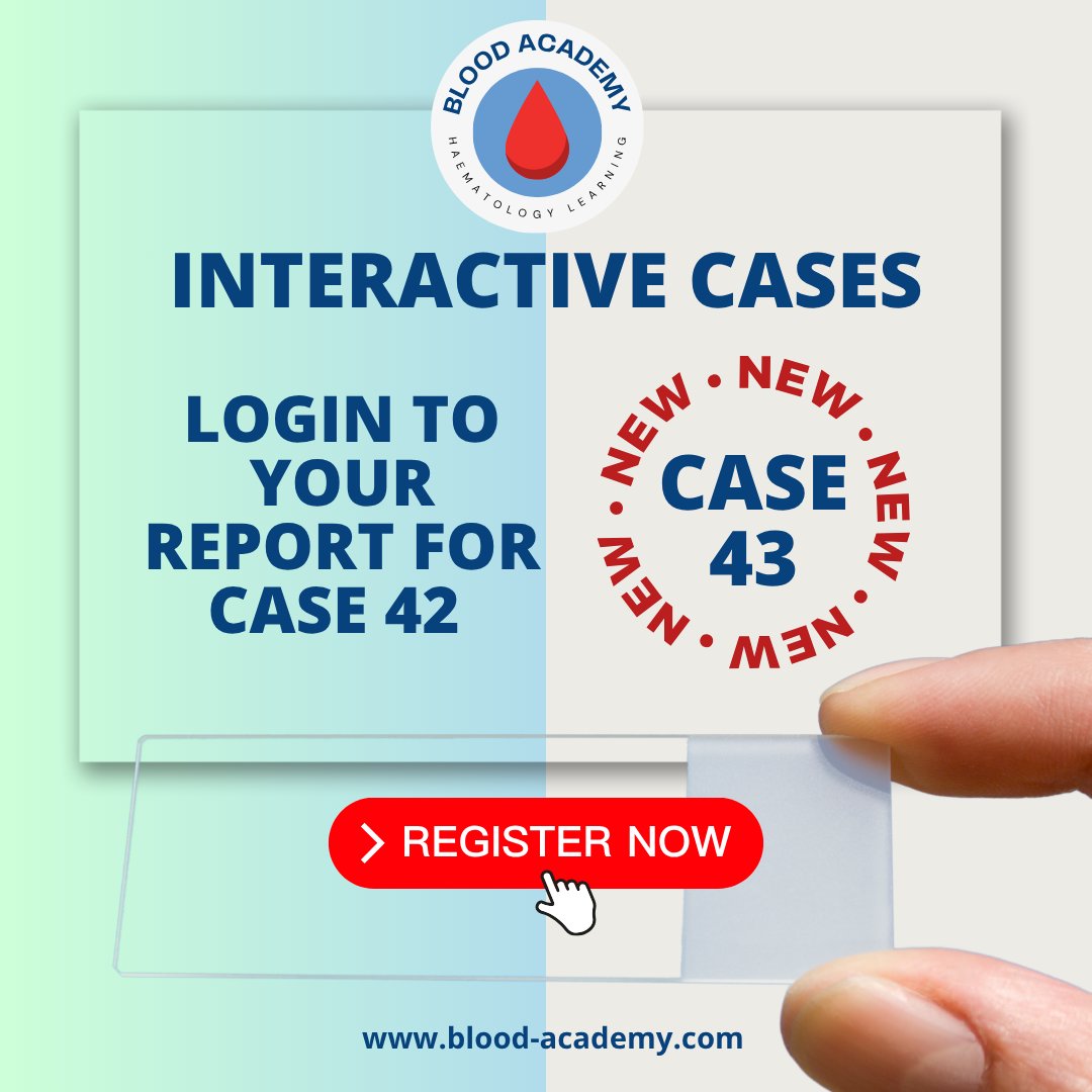 blood_academy's tweet photo. Interactive case 43 is now live! Access the report to case 42 and see how you did.

If you have not registered, our monthly interactive cases are a great way to test your morphology skills.

Watch our explainer video here to find out more 👉 https://t.co/E6y4wmrzYC

#hempath https://t.co/mOfHvWwFdw