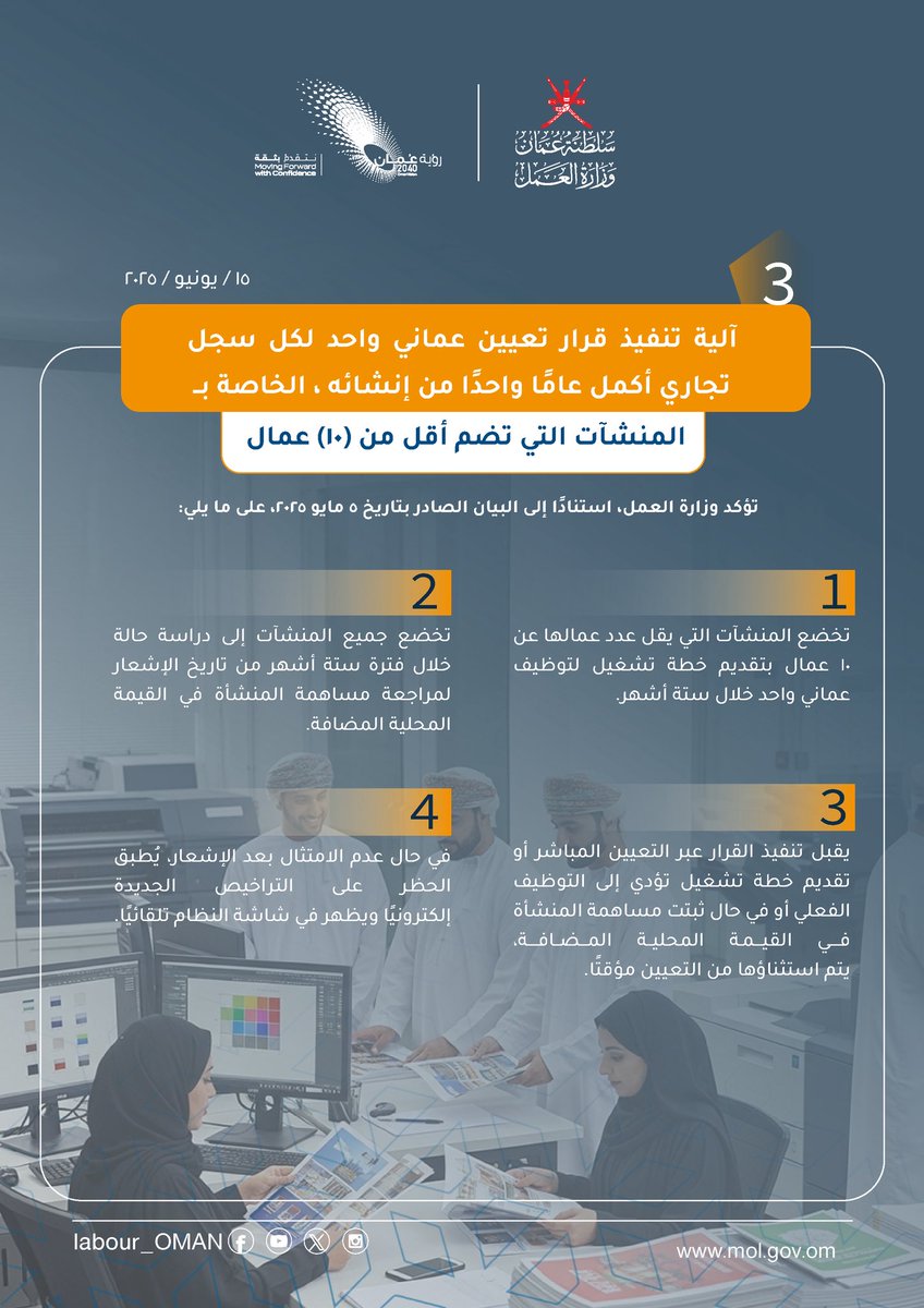 وزارة العمل -سلطنة عُمان tweet media