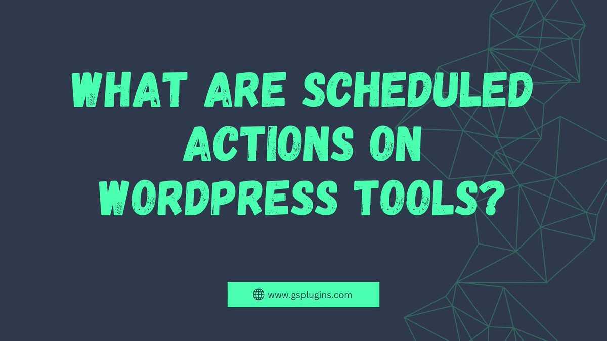 gsplugins's tweet image. What are Scheduled Actions on WordPress Tools?🕒

They’re the background tasks that automate emails, updates, inventory syncs, and more on your site.

Learn how they work (and how to manage them) 👉 [gsplugins.com/what-are-sched…]

#WordPressTips #WPDevelopers #WebsiteMaintenance