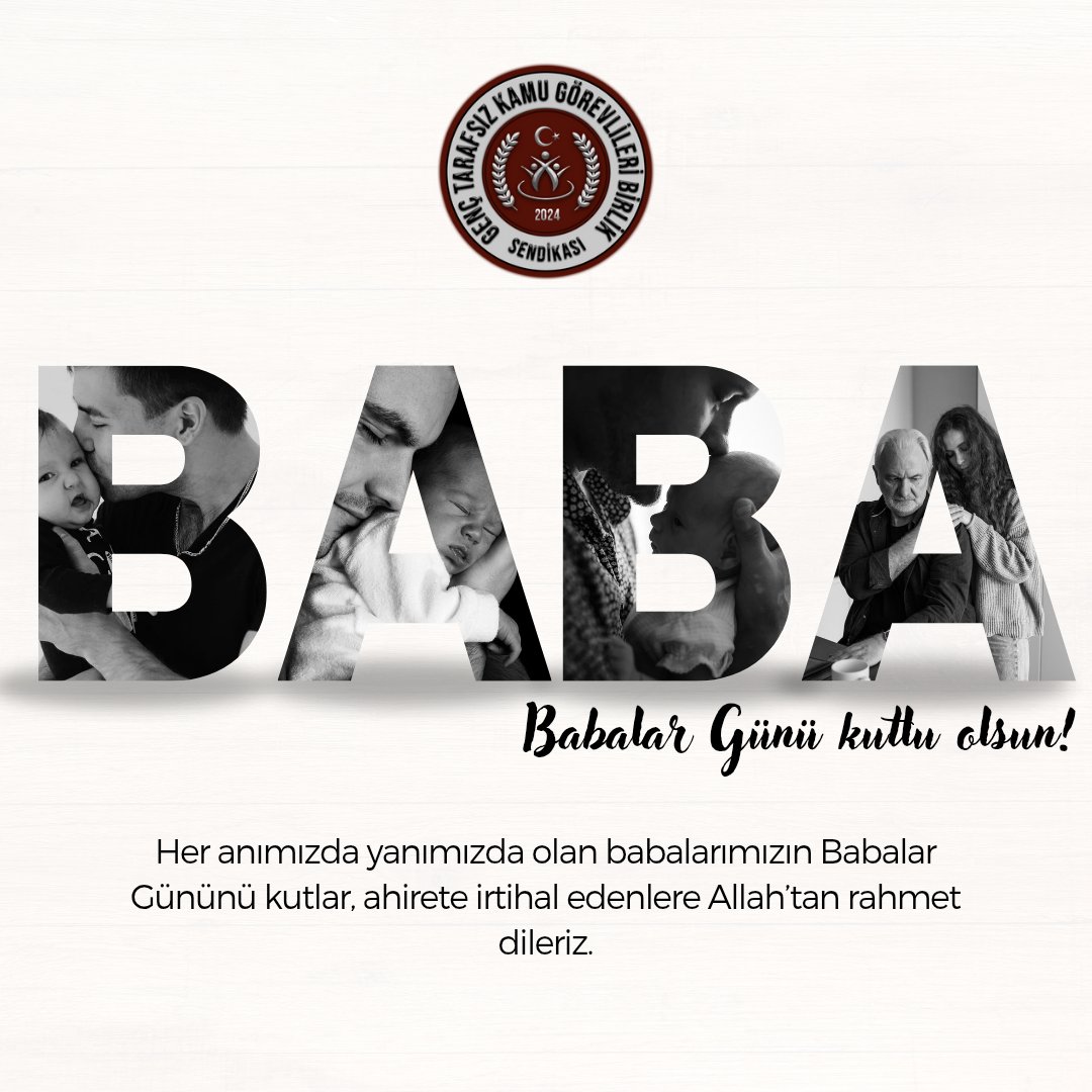 Tüm babaların Babalar Gününü kutlar, ebediyete irtihal edenleri rahmetle anıyoruz.

#BabalarGünü kutlu olsun.