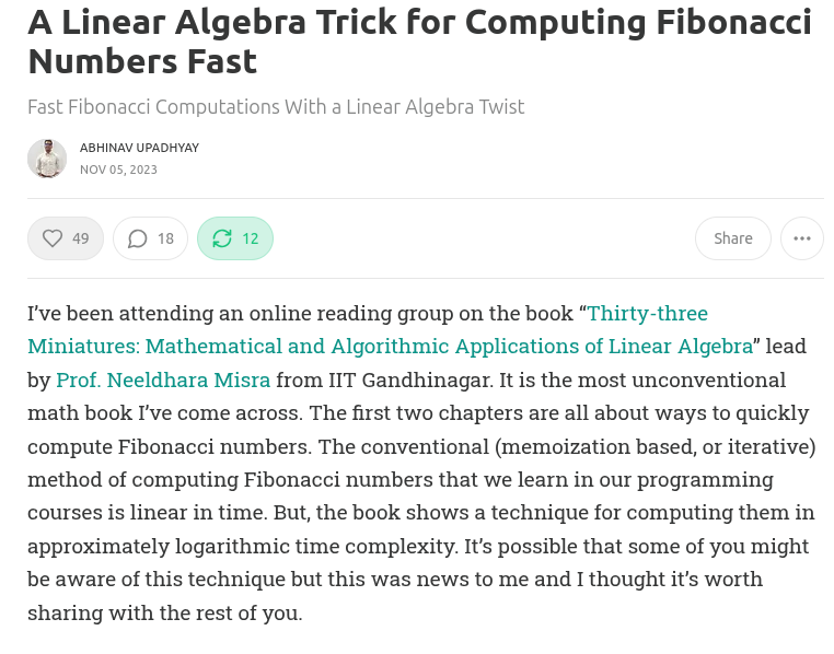 I revisited this article recently. The number of things I learned while writing it, and from the discussion on HN was mind blowing. Can't believe it's already been 1.5 years since it was published.