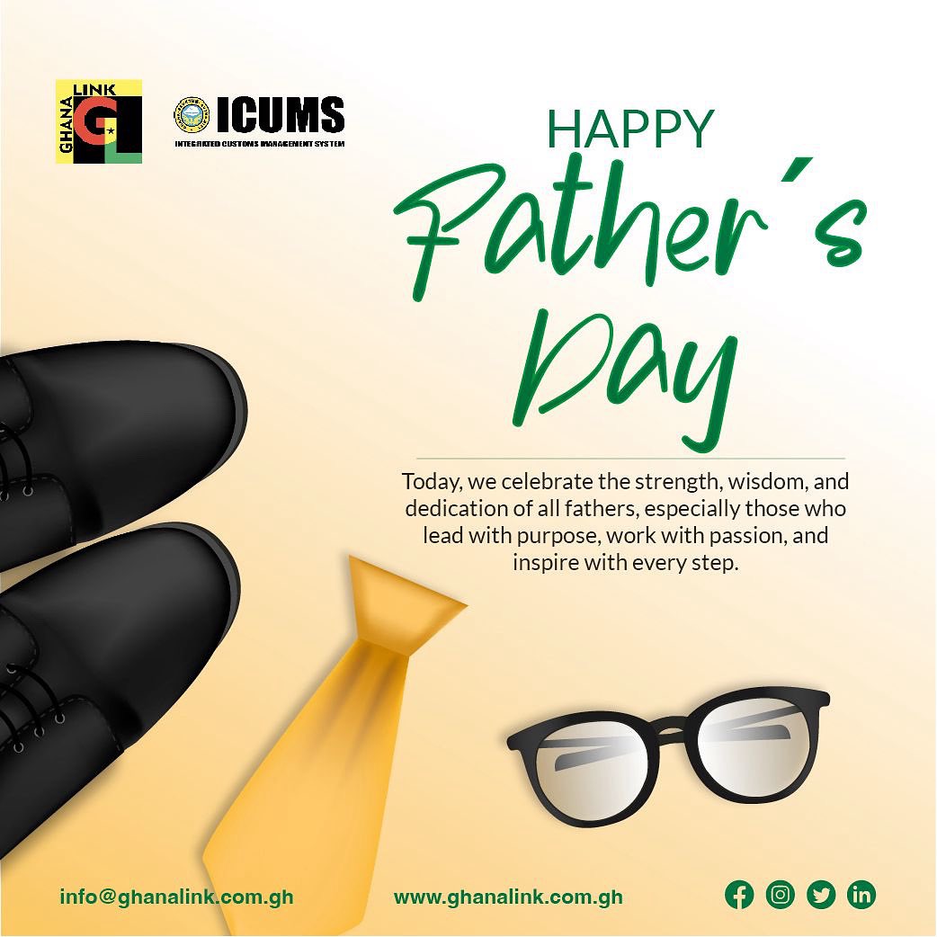 To every father on our team, among our partners, and across the nation — thank you for being the pillars of support in your families and communities. Your hard work and love do not go unnoticed.

From all of us at Ghana Link, we salute you.
💙 Happy Father’s Day! #HappFathersDay