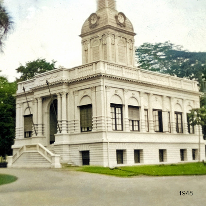 Gemeentehuis in Medan op Sumatra.