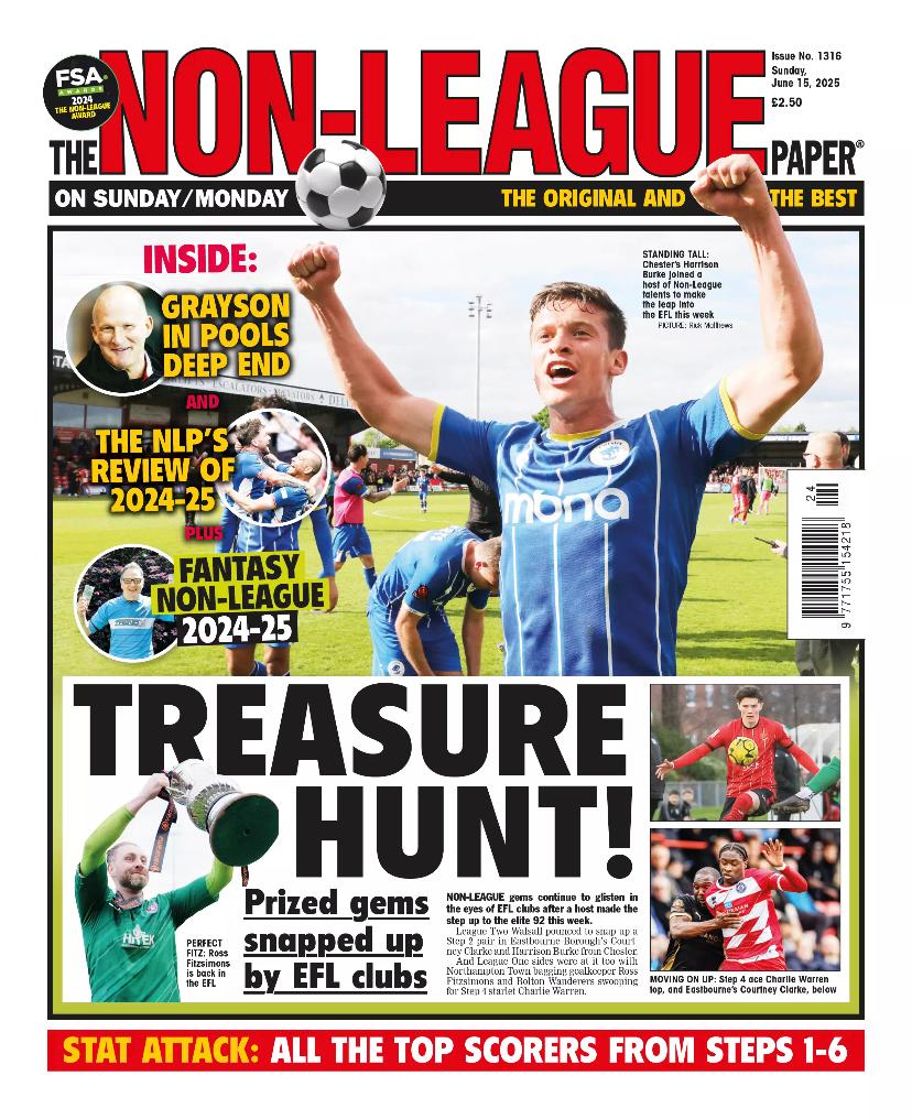 The Non-League Paper (@nonleaguepaper) on Twitter photo OUT NOW!
ππ» Grayson in at Hartlepool
π Trio step into the EFL
π€ Lakeland takes charge at Halifax
π£οΈ Gateshead progress in manager hunt
π NLP writers review 24/25 season
π Uriah Rennie tribute
π₯ Kingβs honours
Subscription details available here thenonleaguefootballpaper.com/subscriptions/ OUT NOW!
ππ» Grayson in at Hartlepool
π Trio step into the EFL
π€ Lakeland takes charge at Halifax
π£οΈ Gateshead progress in manager hunt
π NLP writers review 24/25 season
π Uriah Rennie tribute
π₯ Kingβs honours
Subscription details available here thenonleaguefootballpaper.com/subscriptions/