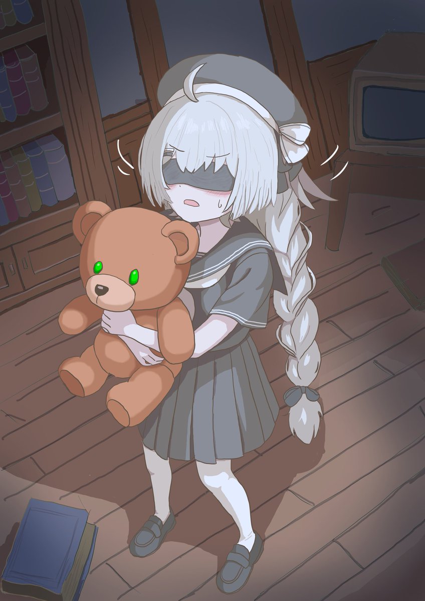 【Out of Sight 盲目の少女を救出せよ】配信👀✨
盲目の少女をテディベアの目線で操作する謎解きゲー🧸
時々クマの目に映る自分の姿にビックリするつー様(*´u`)ｸｽ
しかし……ょぅι゛ょ＋目隠し＋ぬいぐるみ……(*´д｀*)ﾌﾑ
#つかさ肖像画