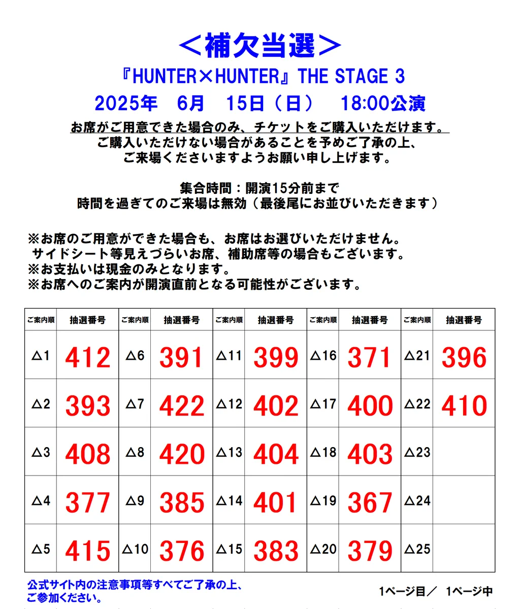 HUNTER 本日購入の方お値下げ可能。 HUNTER×HUNTER』THE STAGE på X: 