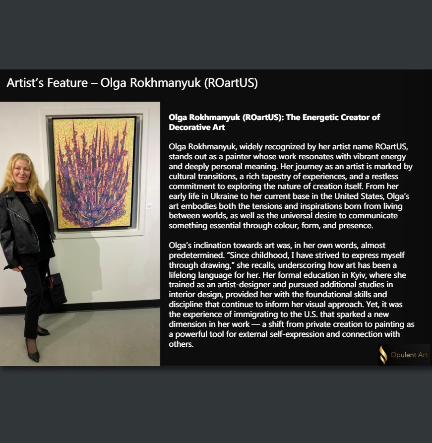 RO_Art_US's tweet photo. Dear friends,
Some time ago I was written about in
Opulent Art - The Global Art Magazine, Issue 18.
page 27 - 31
@opulentartgallery I sincerely thank you for your attention to me π
https://t.co/O7QfOkaO59
#artist #painting #ROArtUS #ro_art_us #RokhmanyukOlga