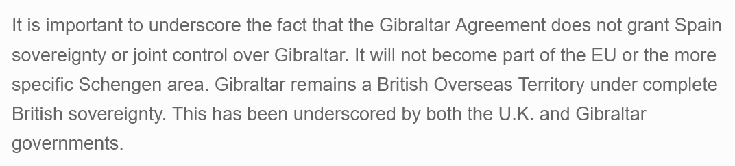 Dear brexiter. You seem to be getting very hot under the collar about Gibraltar and ur beloved British sovereignty fuelled by the lies pedalled by folk like Badenoch and Reform patsies. It's painful to see you frothing so read this👇👇👇👇you're welcome