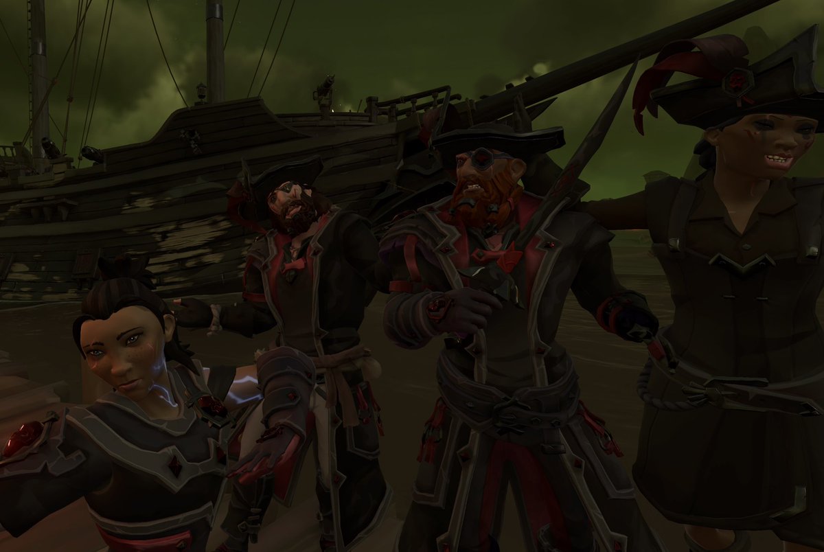 Pyronithious's tweet image. Had an amazing time and some epic fights always a blast sailing with friends and sinking everyone who dare approach. #SeaOfThieves