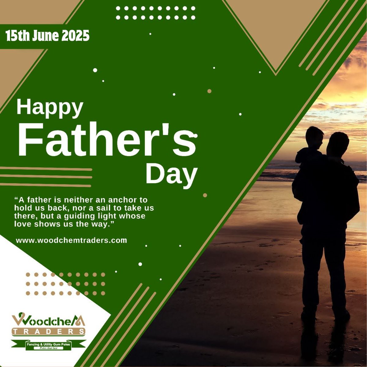 Woodchemltd's tweet photo. Celebrating our incredible fathers and father figures this Father's Day!
https://t.co/915FMSDlih
#FathersDay #treatedpoles https://t.co/z4kvaKaYnu