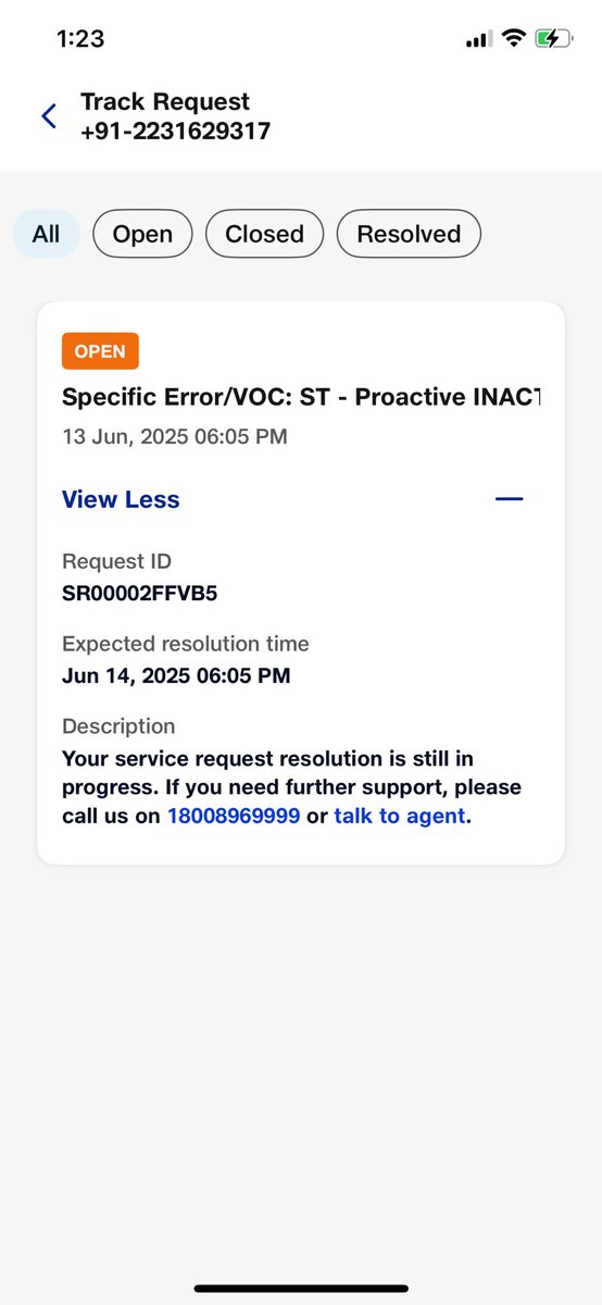 k7joshi's tweet photo. @JioCare no resolution been three days from complaint. Your engineers and on call people are lying and forcing to reschedule appointment and putting service requests on hold by themselves. https://t.co/4HLKfcetP4